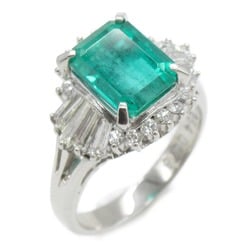 JEWELRY Emerald diamond ring ring Ring Green  Pt900Platinum Emerald Green