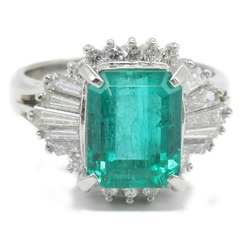 JEWELRY Emerald diamond ring ring Ring Green  Pt900Platinum Emerald Green