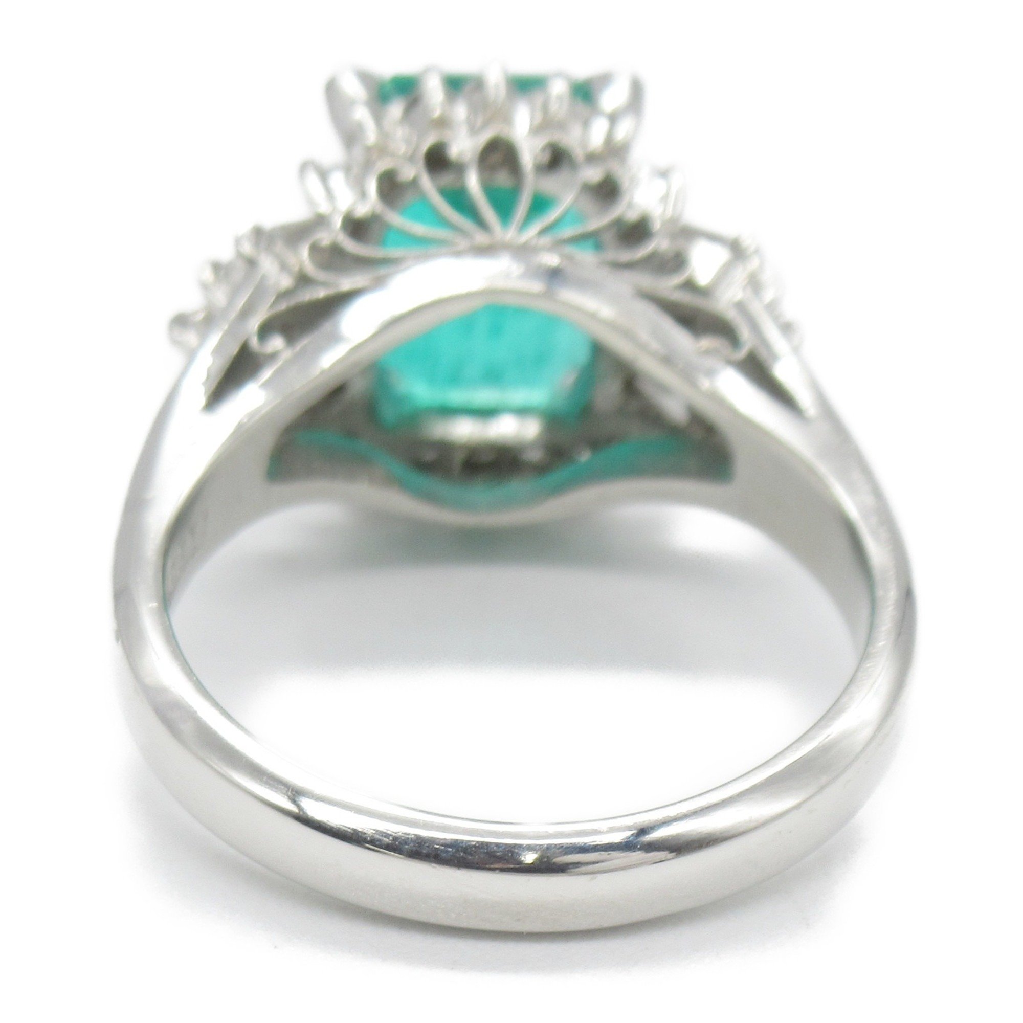 JEWELRY Emerald diamond ring ring Ring Green  Pt900Platinum Emerald Green