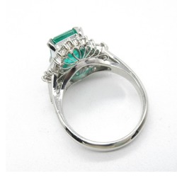 JEWELRY Emerald diamond ring ring Ring Green  Pt900Platinum Emerald Green