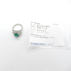 JEWELRY Emerald diamond ring ring Ring Green  Pt900Platinum Emerald Green