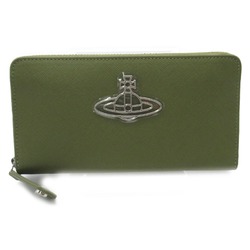 Vivienne Westwood round wallet Green Safiano leather 51050003L001NM403