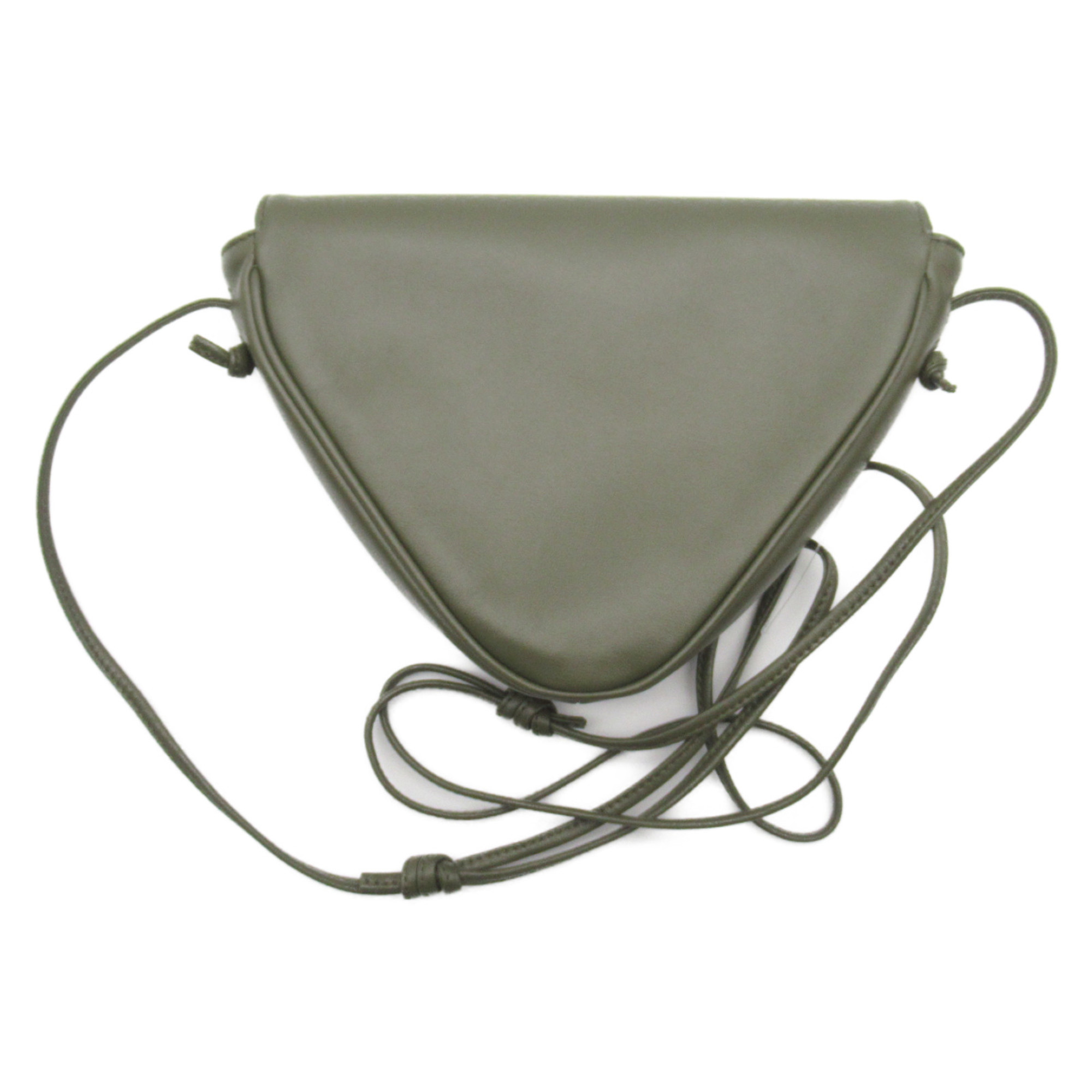 CELINE Shoulder Bag Khaki leather