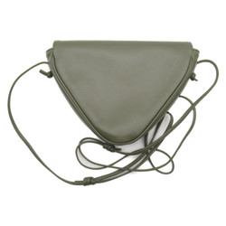 CELINE Shoulder Bag Khaki leather