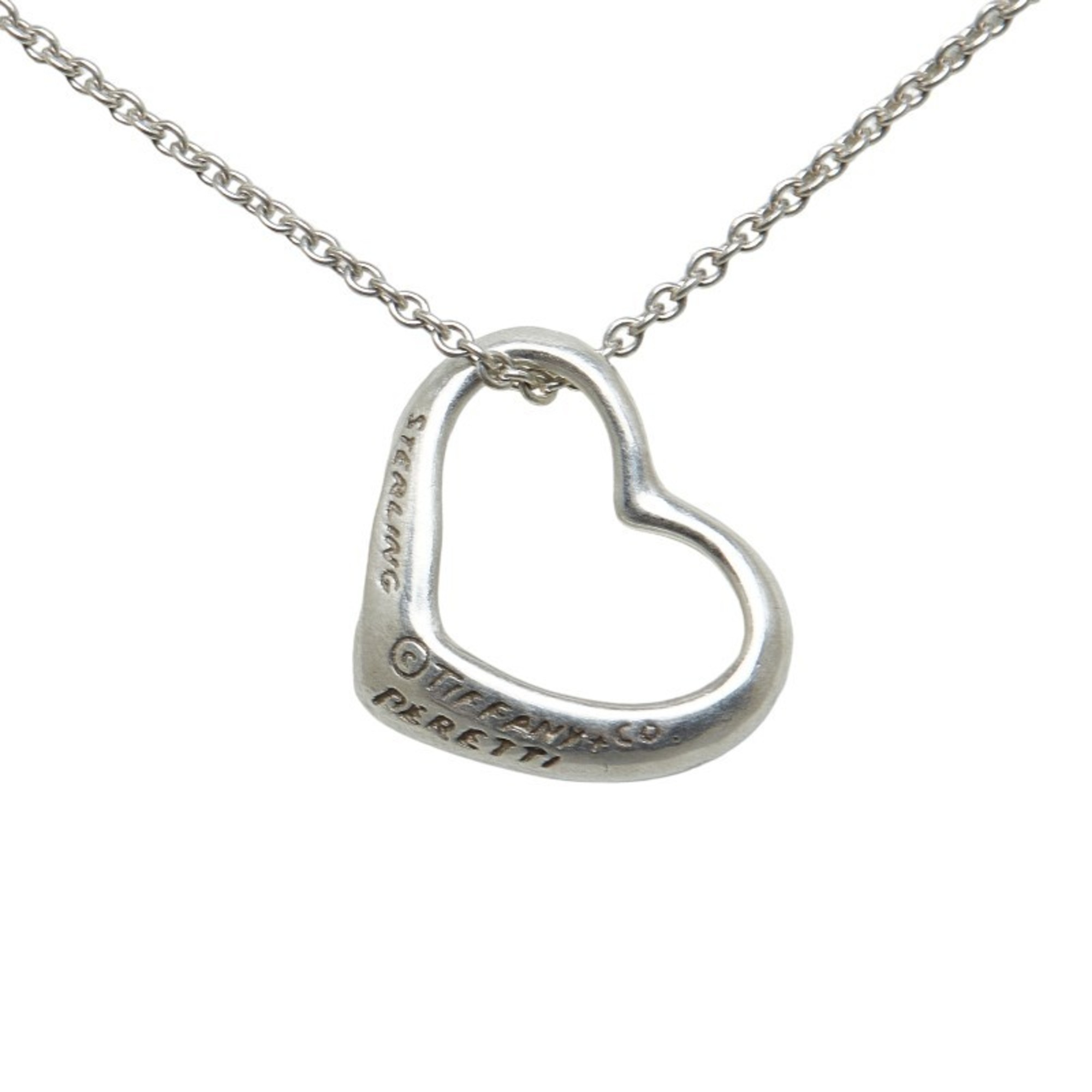 Tiffany Open Heart Necklace SV925 Silver Women's TIFFANY&Co.