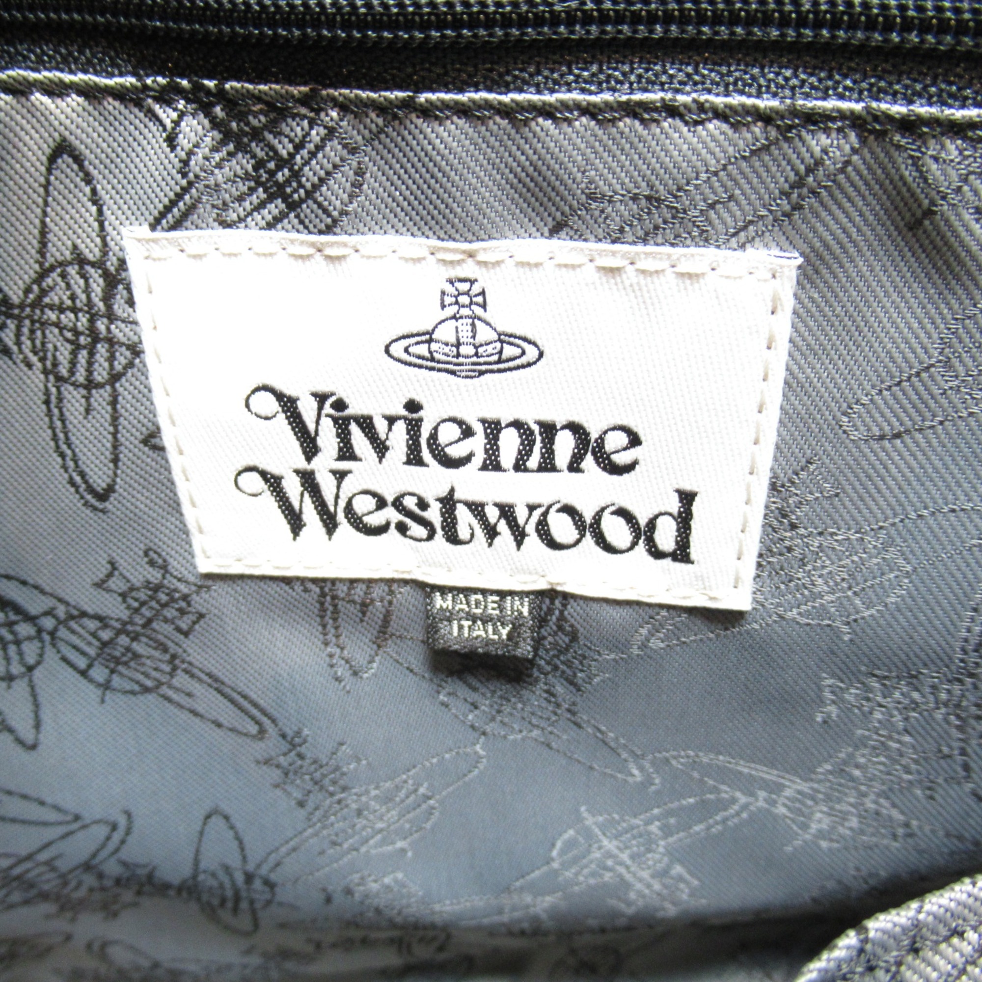 Vivienne Westwood Shopper Tote Bag Navy leather 4205004541214K401