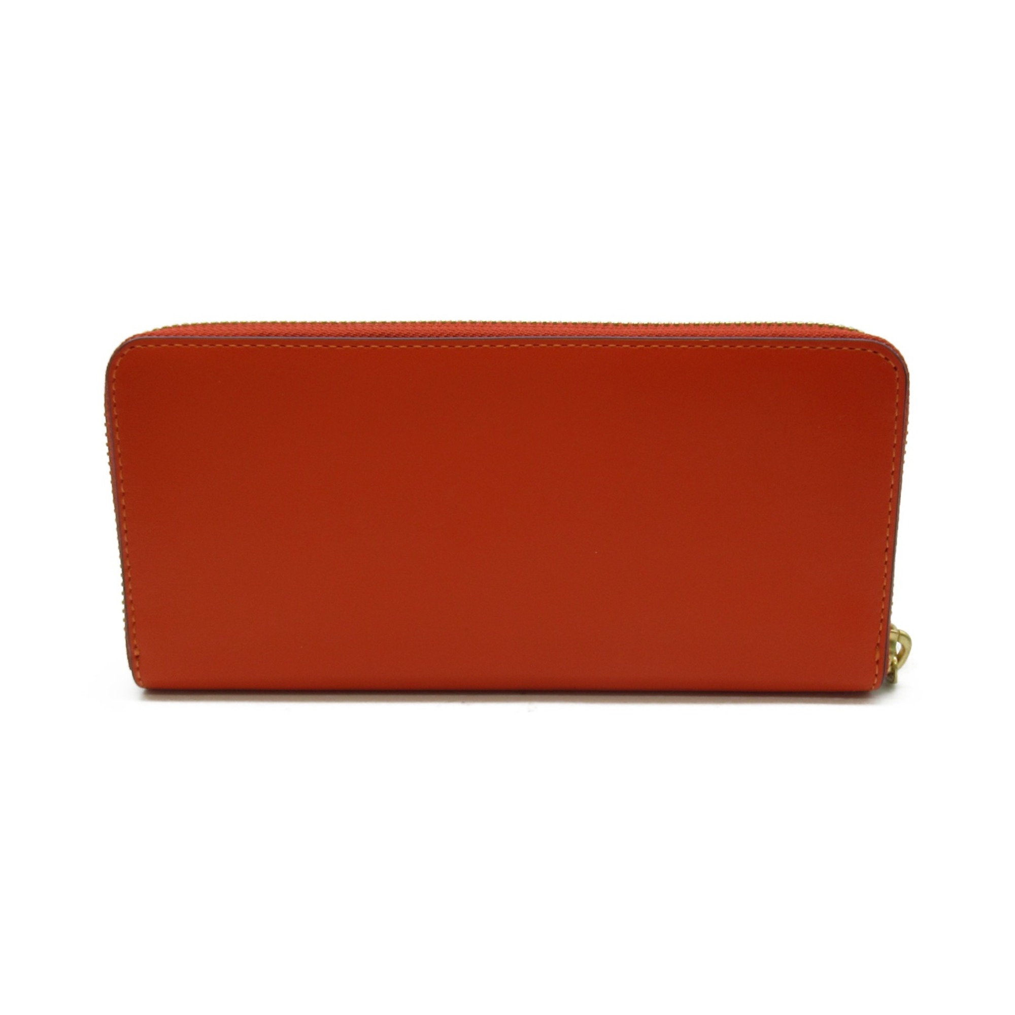 COACH Round long wallet Orange leather CH822B4B4D