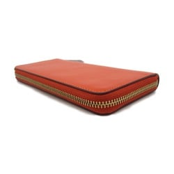 COACH Round long wallet Orange leather CH822B4B4D