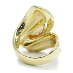 JEWELRY Imperial Topaz Diamond Ring Ring Orange  K18 (Yellow Gold) Imperialtopaz Orange