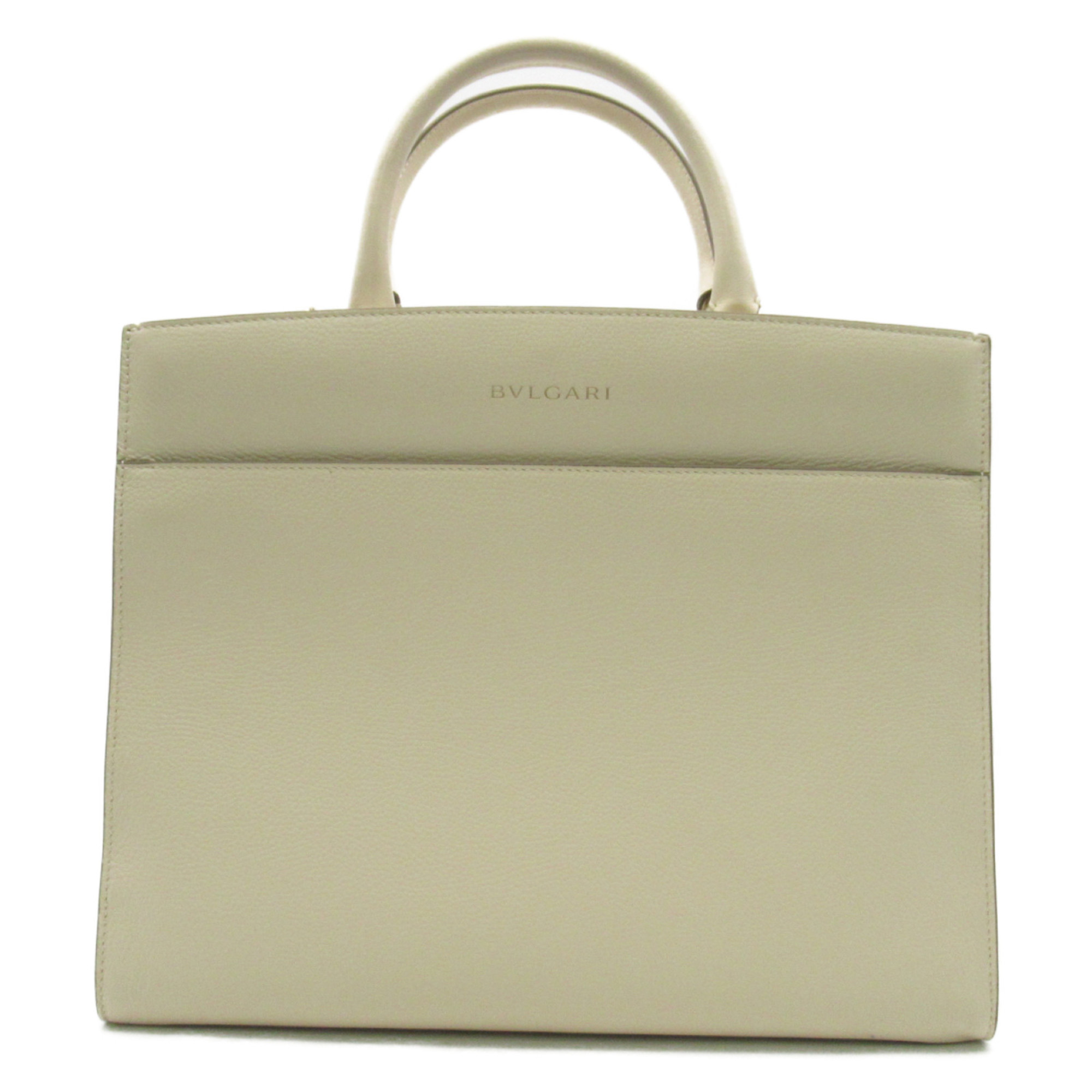BVLGARI 2-way tote Other cream leather