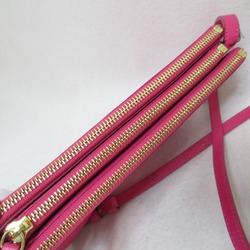 CELINE Trio Shoulder Bag Pink leather