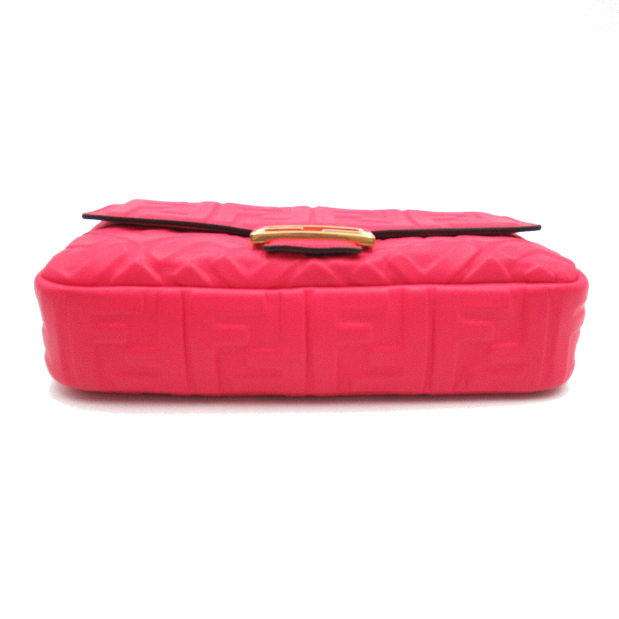 FENDI Baguette Nappa 2wayShoulder Bag Pink leather 8BR600A72VF1844