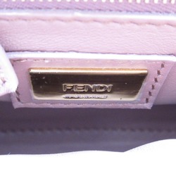 FENDI Peek-A-Boo XS Pink Pink Beige leather 8BN309