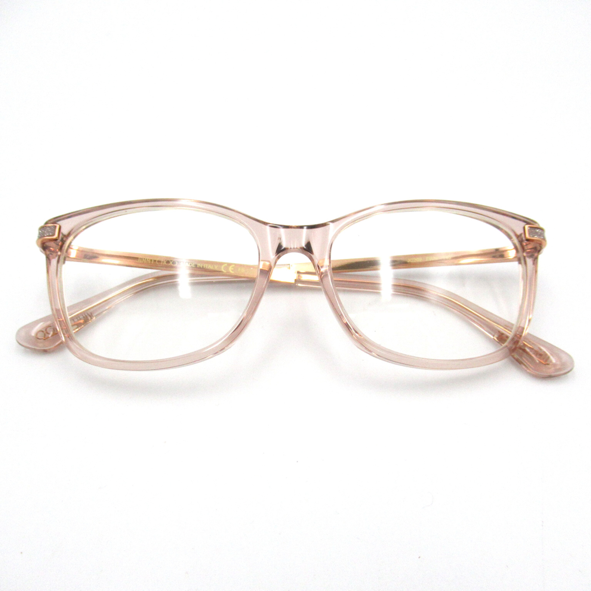 JIMMY CHOO Date Glasses Glasses Frame Pink Stainless Steel Plastic 269 FWM(52)