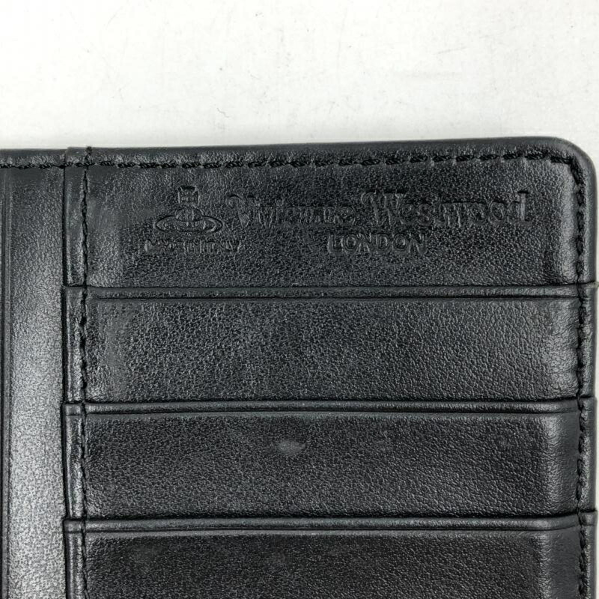 Vivienne Westwood SAFFIANO Bifold Long Wallet Black