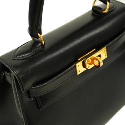 Hermes handbag Kelly 20, 〇V stamp, box calf, black, ladies