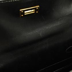 Hermes handbag Kelly 20, 〇V stamp, box calf, black, ladies