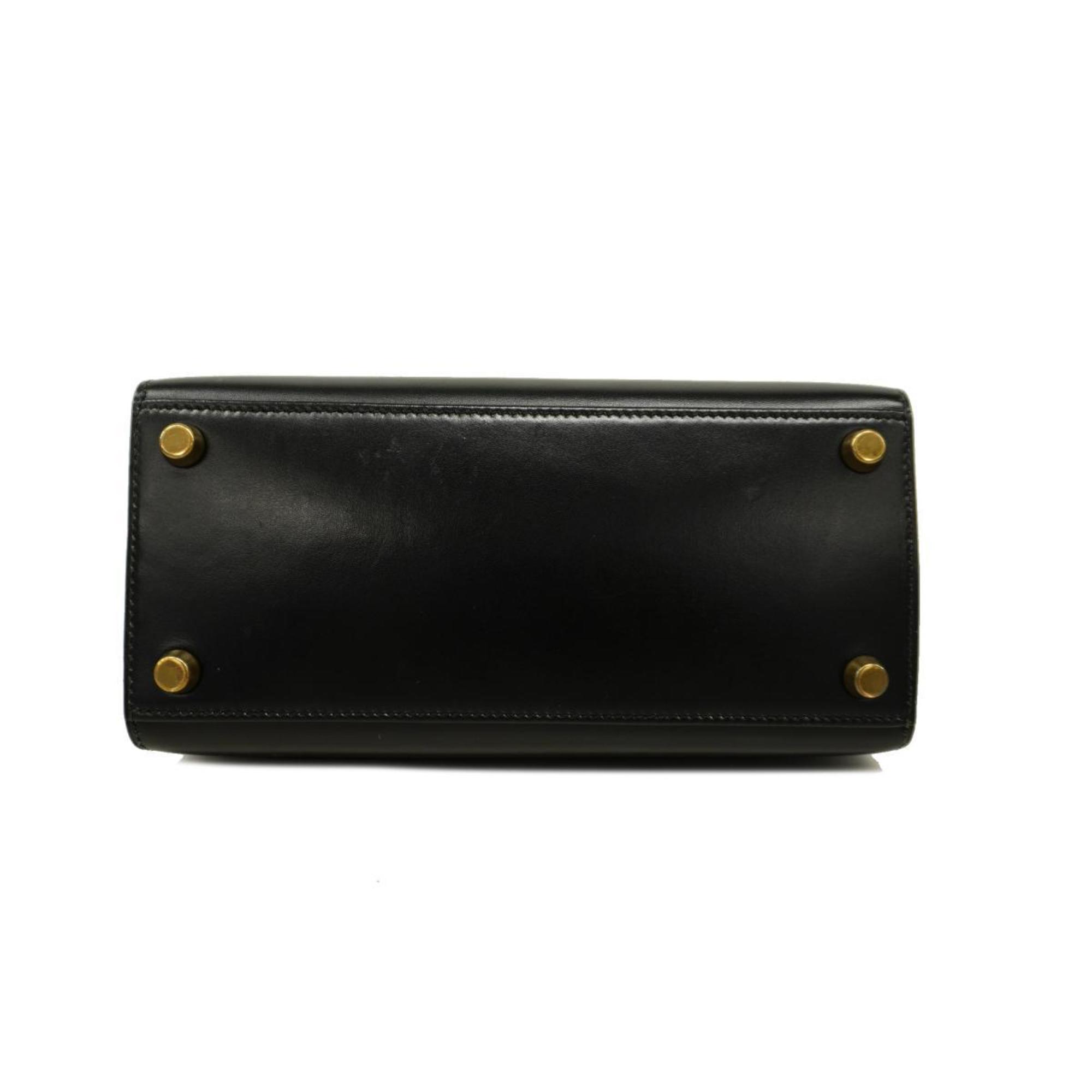 Hermes handbag Kelly 20, 〇V stamp, box calf, black, ladies