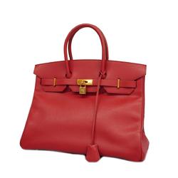 Hermes Handbag Rouge Vif □D Engraved Couchevel Ladies