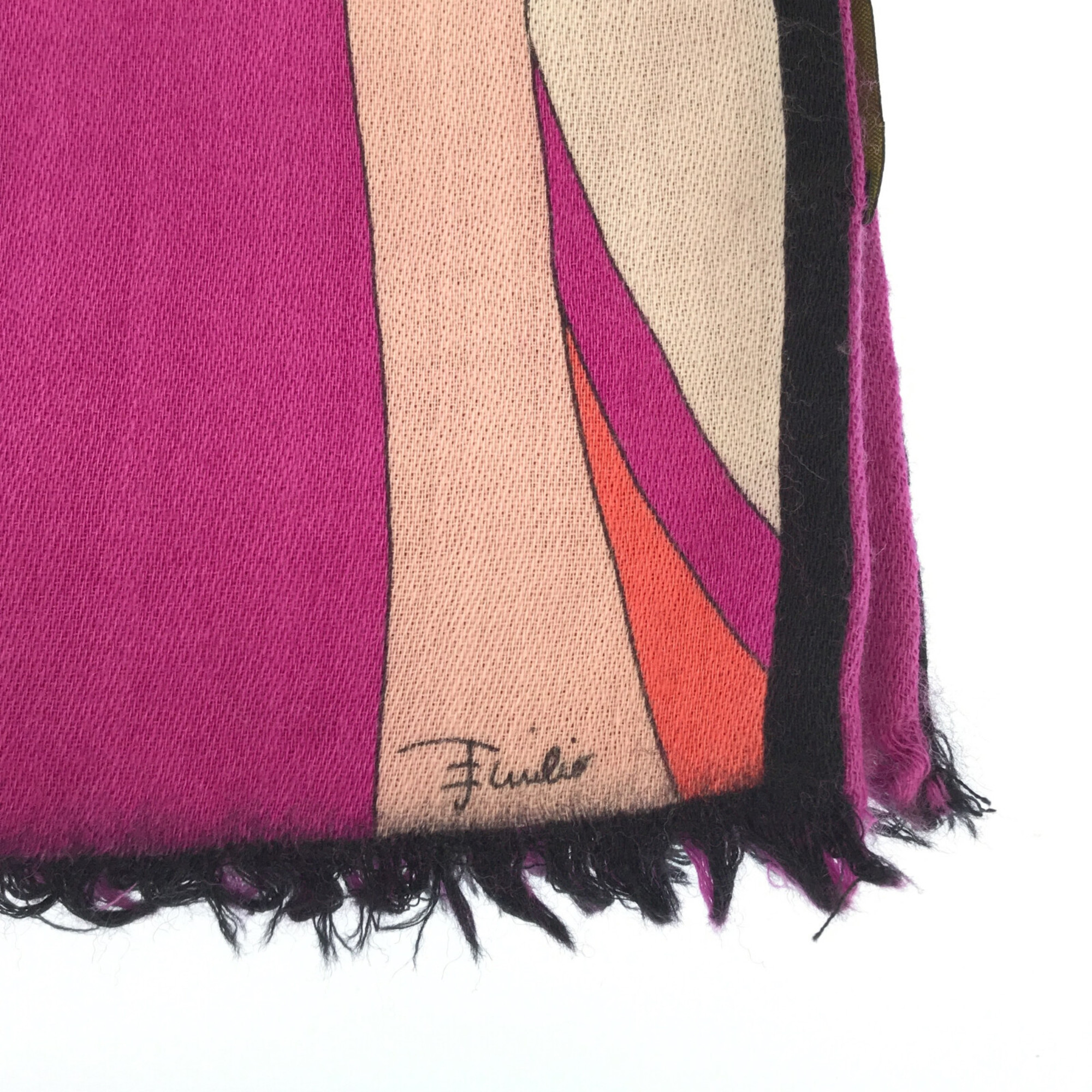 Emilio Pucci Scarf Purple wool
