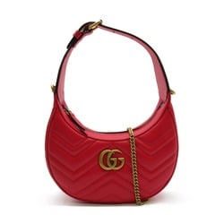 GUCCI GG Marmont Matelasse Mini Bag Red leather 699514DTDHT6832