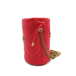 GUCCI GG Marmont Mini Bucket Bag Red leather 575163DTDHT6832