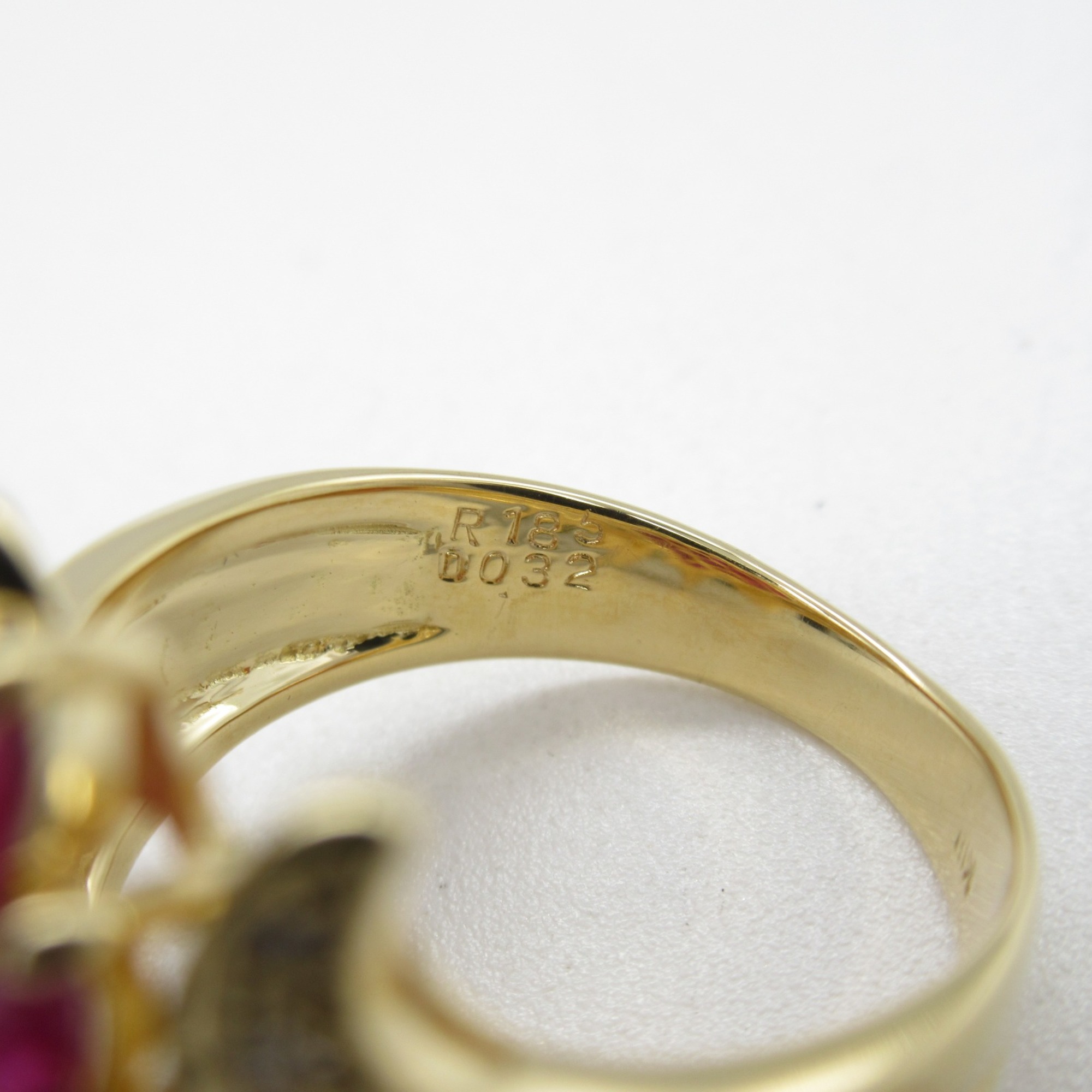 JEWELRY Rubis diamond ring Ring Red  K18 (Yellow Gold) Rubis Red