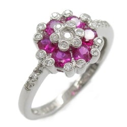 JEWELRY Rubis diamond ring ring Ring Red  K18WG(WhiteGold) Rubis Red