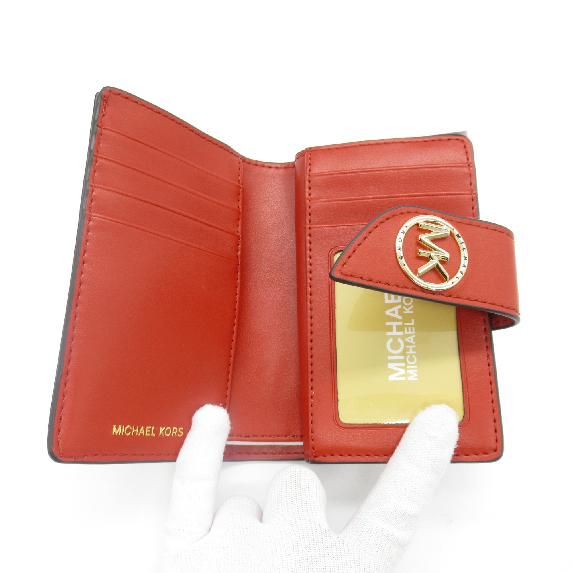 Michael Kors wallet Red terracotta leather 32F1GGRD8L808