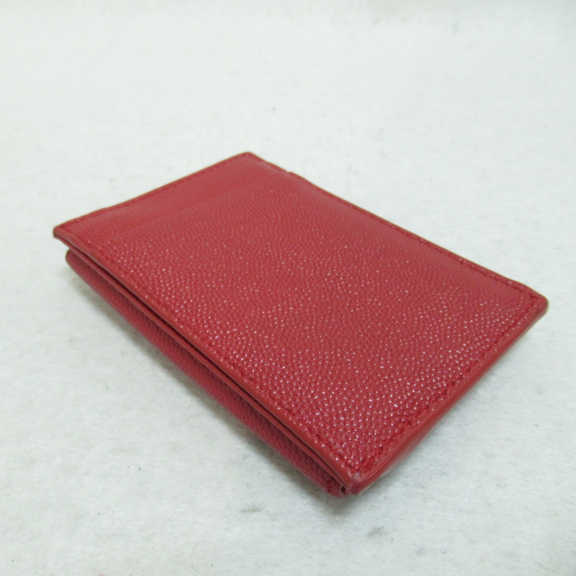 SAINT LAURENT card case Red leather 582305