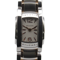 BVLGARI Assioma Wrist Watch AA26S Quartz Silver  K18PG(Rose Gold) Stainless Steel AA26S