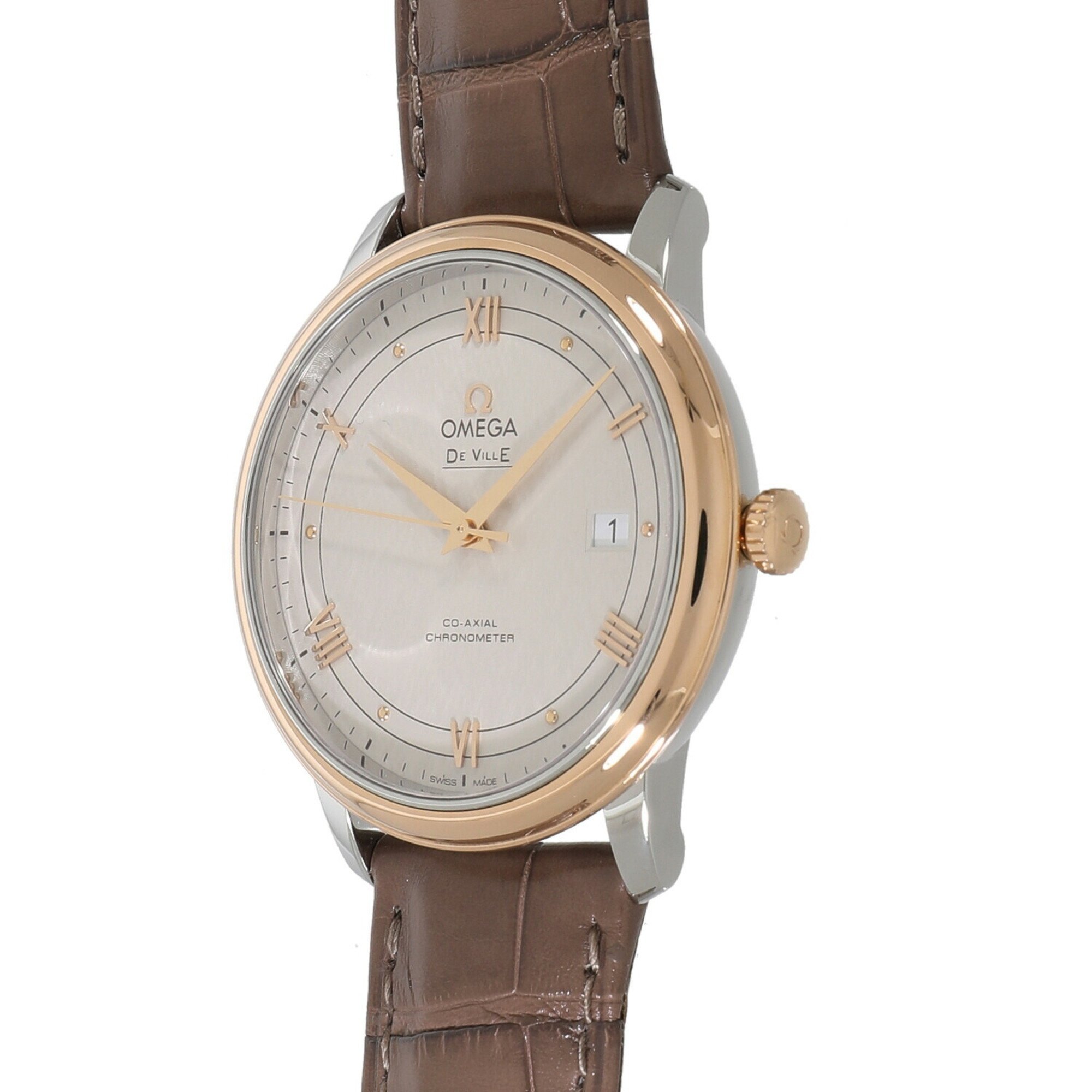 Omega De Ville Prestige Co-Axial Chronometer 424.23.40.20.02.003 Silver Men's Watch