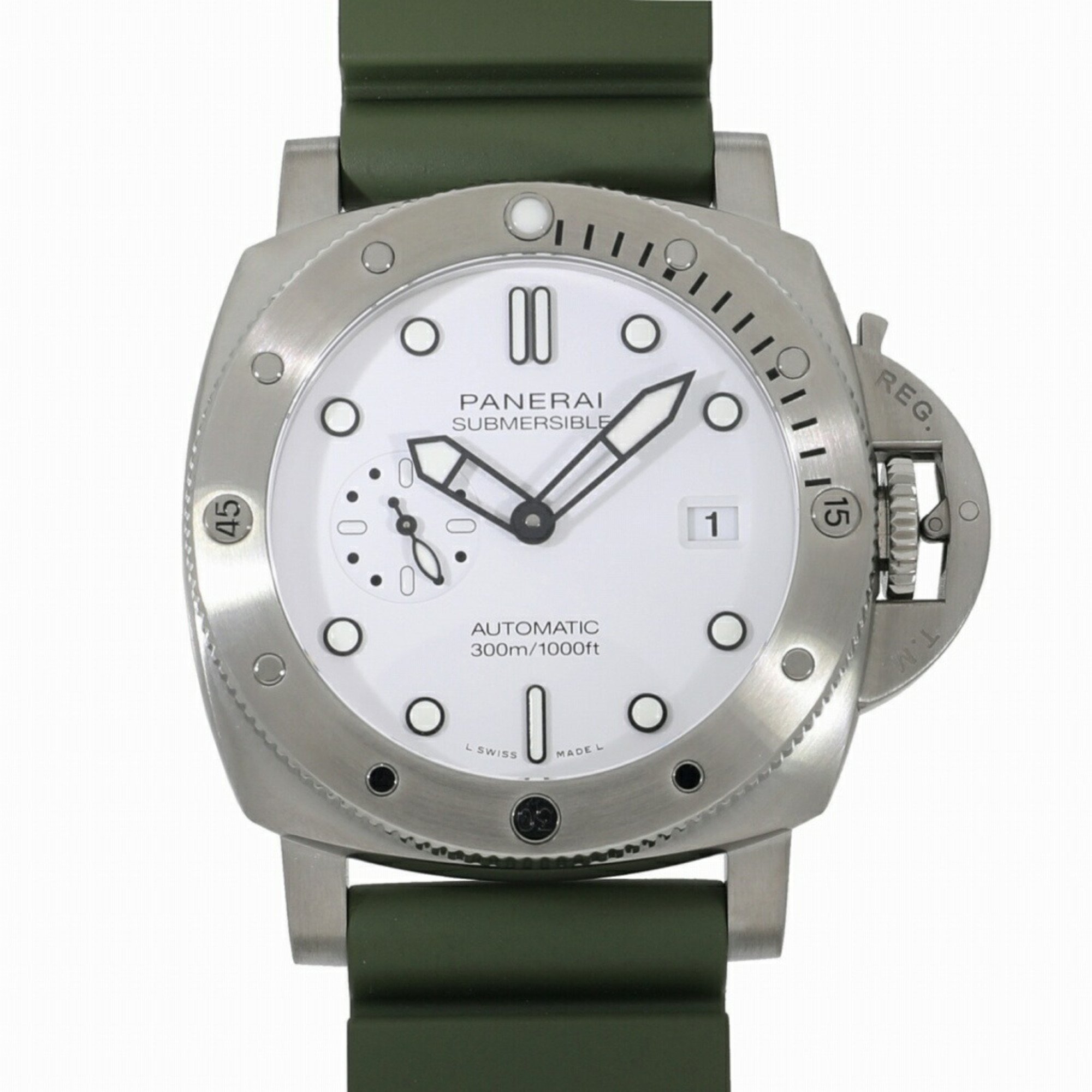 Panerai Submersible Quaranta Quattro Bianco PAM01226 White Men's Watch