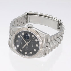 Rolex Datejust 116234G Random Black Computer x 10P Diamond Men's Watch