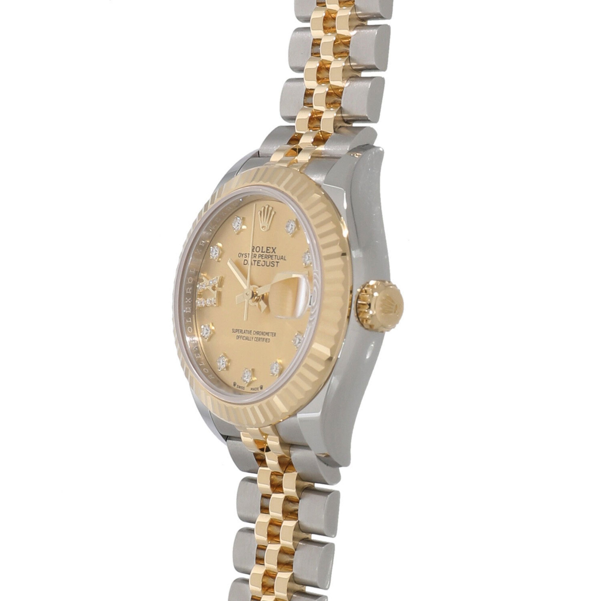 Rolex Lady Datejust 28 279173G Champagne x 9P Star/IX Diamond Ladies Watch