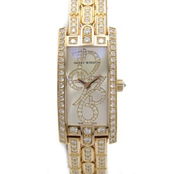HARRY WINSTON Avenue C Mini Wrist Watch Wrist Watch 332LQR Quartz Silver  K18PG(Rose Gold) diamond 332LQR