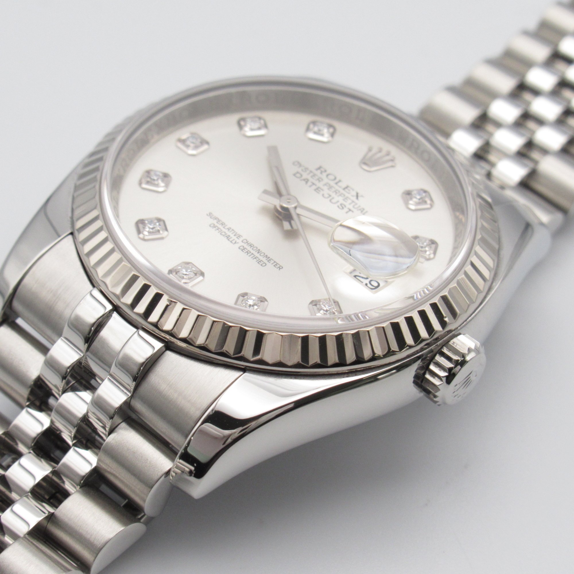 ROLEX Datejust 10P diamond random number Wrist Watch 116234G Mechanical Automatic Silver SIL/NP Stainless Steel WG 116234G