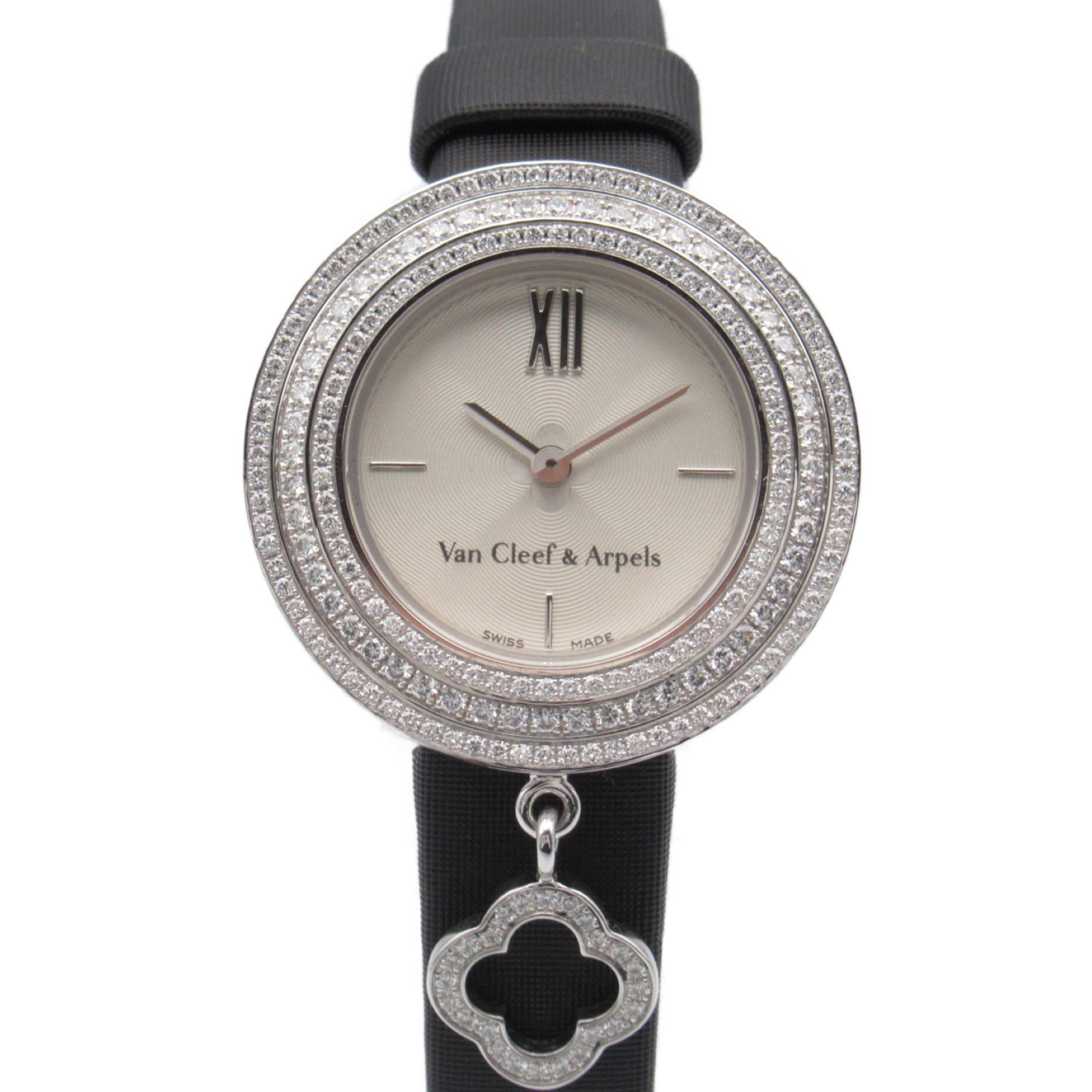 Van Cleef & Arpels charm mini watch Wrist Watch VCARO29900 Quartz Silver  K18WG(WhiteGold) Leather belt VCARO29900