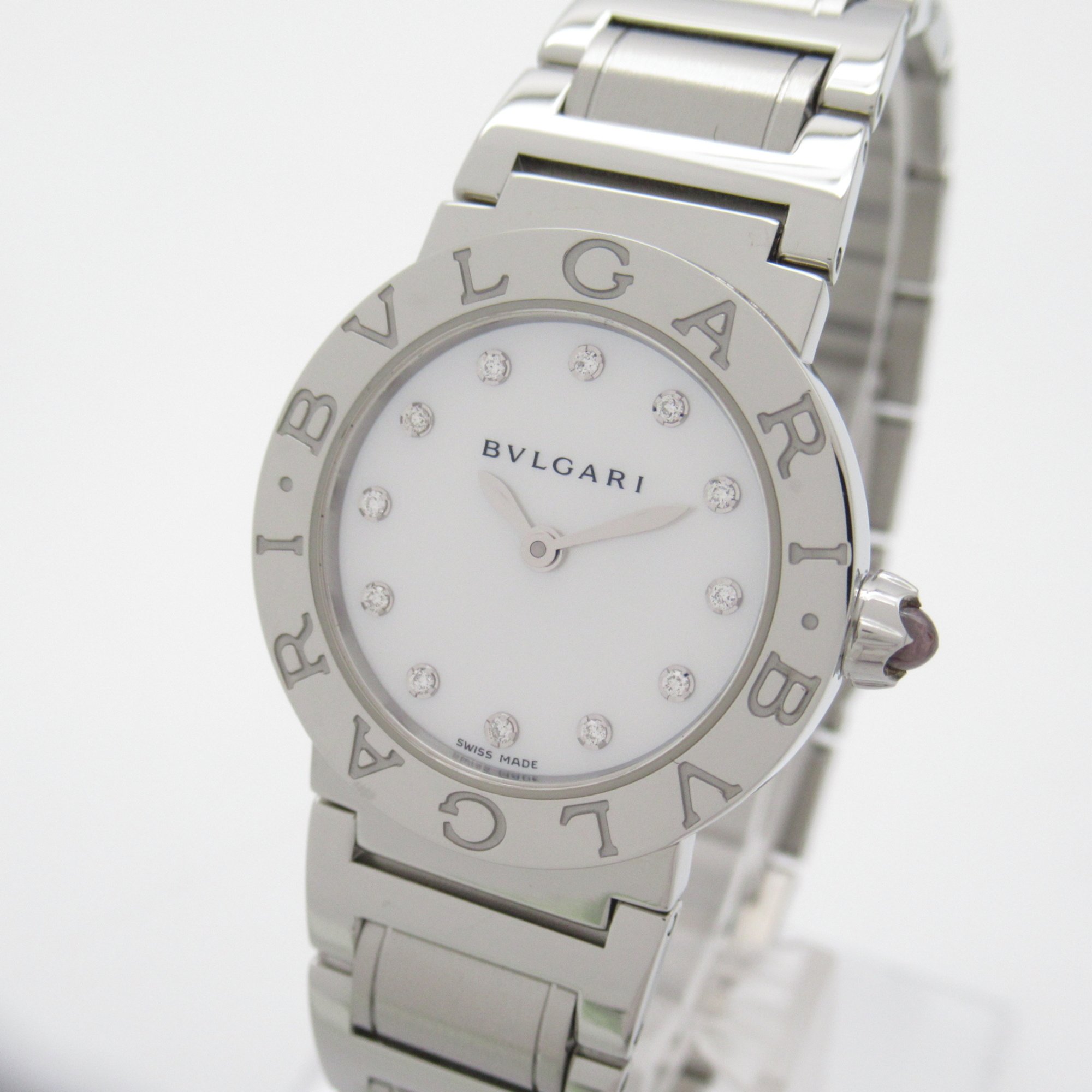 BVLGARI Bvlgari Bvlgari 12P diamond Wrist Watch watch Wrist Watch BBL26S Quartz White White shell Stainless Steel dia BBL26S