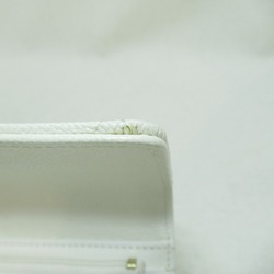 CHANEL Matelasse medium wallet tri-fold long wallet White Caviar Skin (Grained Calf) AP3051
