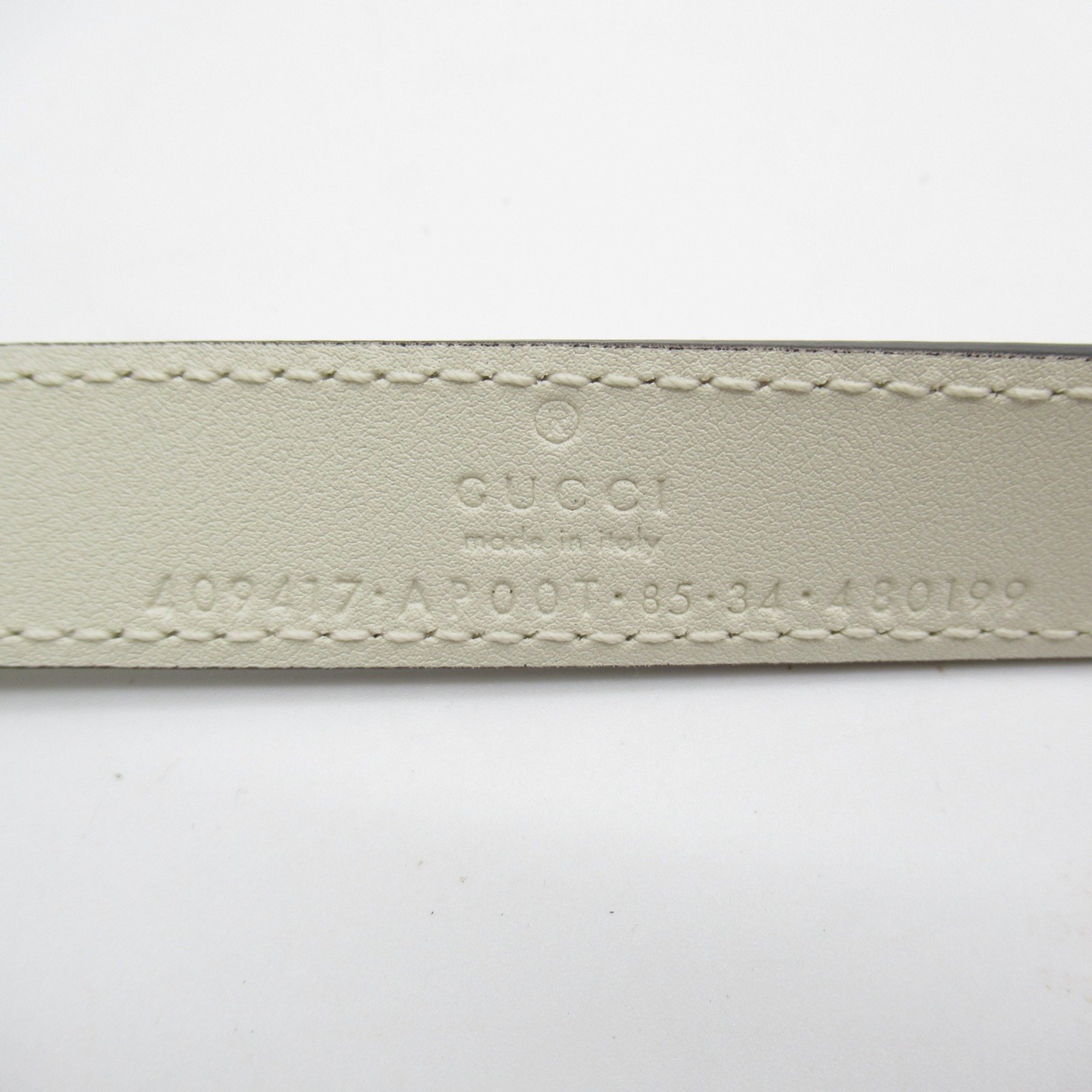 GUCCI belt White leather 409417AP00T902285