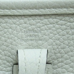 HERMES Evelyn TPM New White Shoulder Bag White New White Taurillon Clemence leather
