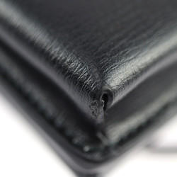 Salvatore Ferragamo Vara Phone Case Shoulder Bag 22 0381 Calf Leather Black Card Holder Smartphone Pochette