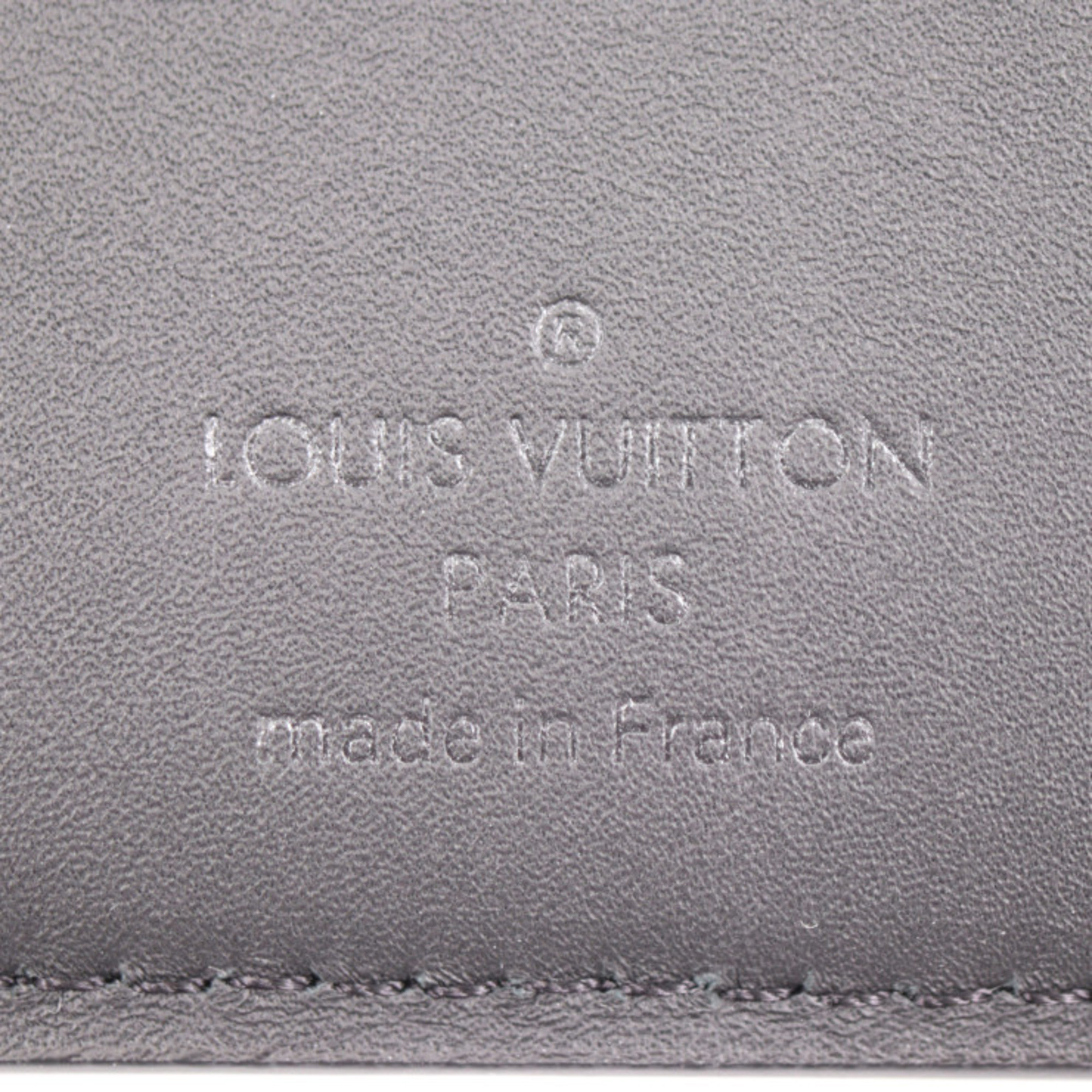 LOUIS VUITTON Louis Vuitton Portefeuille Multiple Monogram Bi-fold Wallet M82072 Taurillon Leather Black Billfold