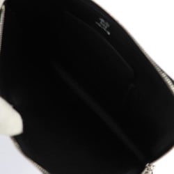 HERMES Strap GM Pouch Evercolor Black L-shaped Smartphone Case Z Engraved