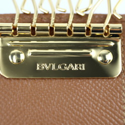 BVLGARI Bvlgari Classico Key Case 20235 Leather Brown 6 Ring