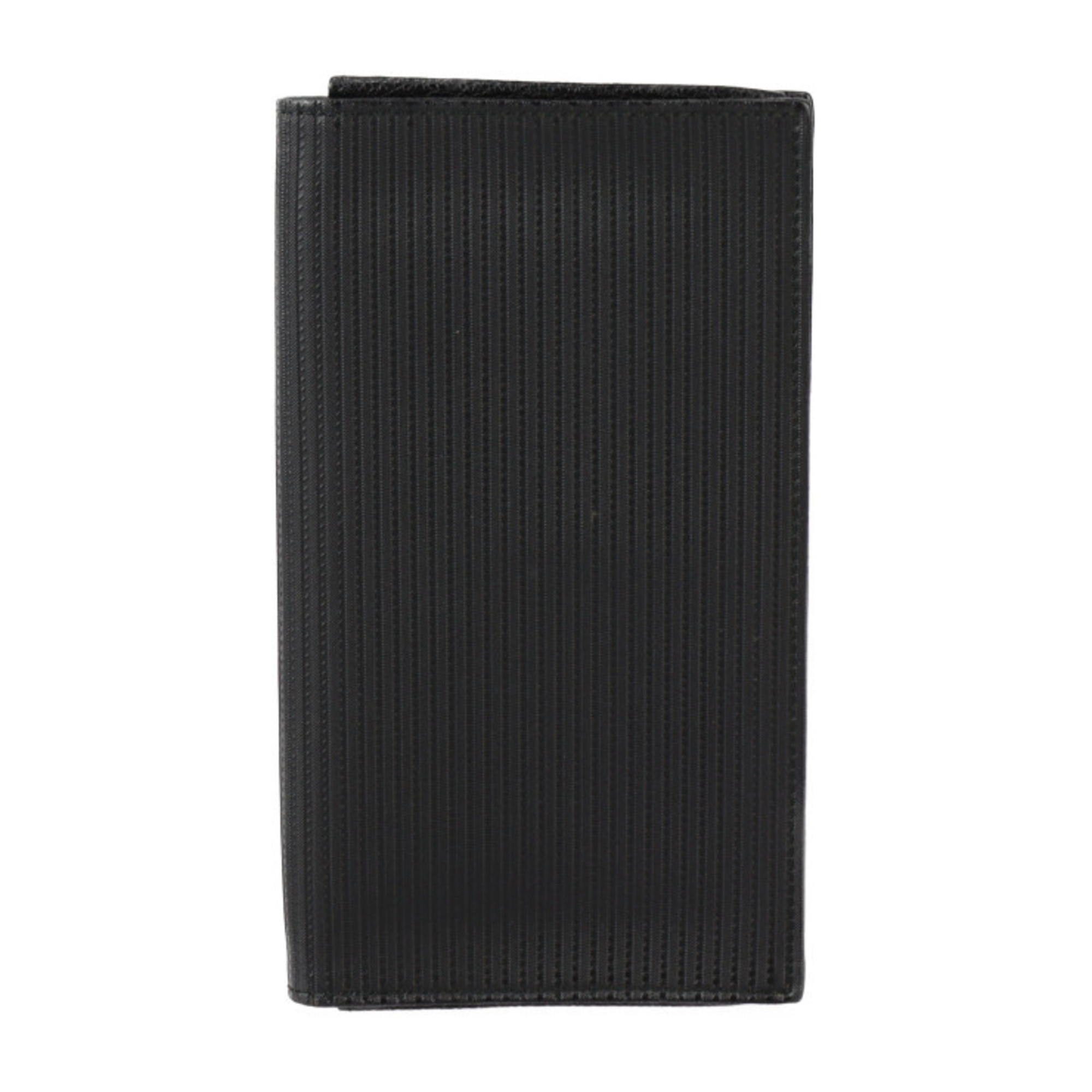 BVLGARI Bvlgari Millerige Long Wallet 25550 PVC Leather Black Bifold