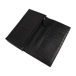 BVLGARI Bvlgari Millerige Long Wallet 25550 PVC Leather Black Bifold