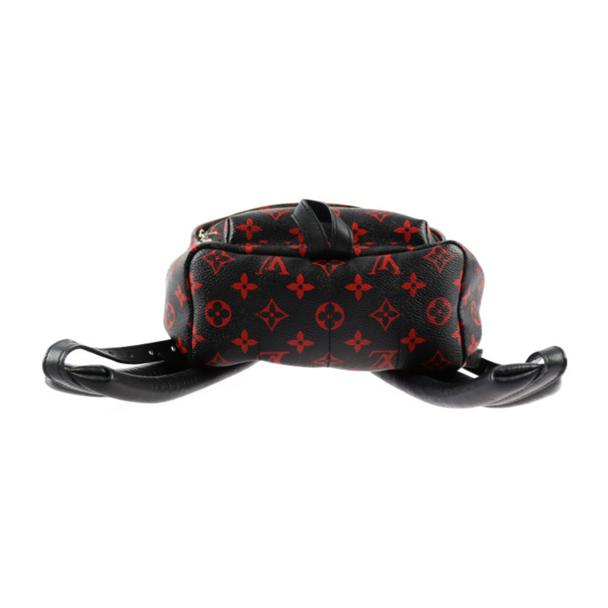 LOUIS VUITTON Louis Vuitton Palm Springs PM Backpack Rucksack/Daypack M41458 Monogram Canvas Anfleur Rouge Black x Red