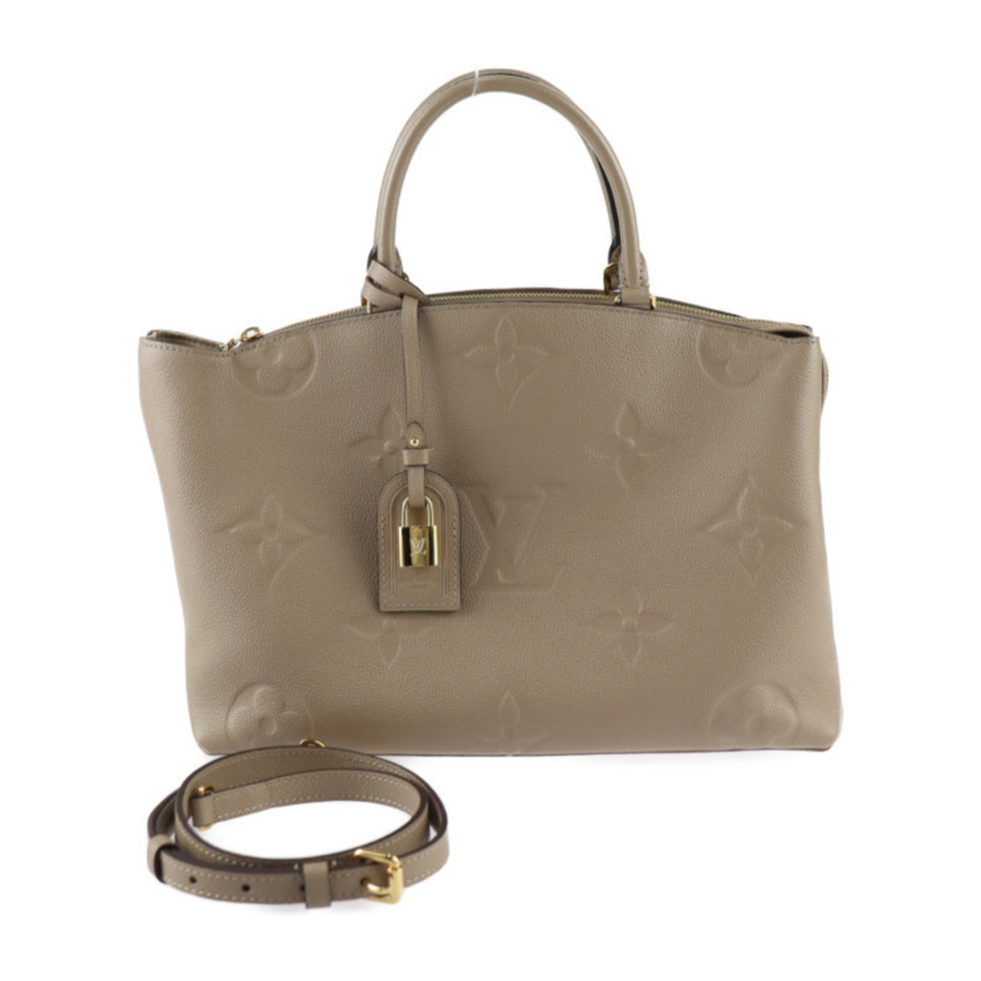 LOUIS VUITTON Louis Vuitton Grand Palais MM Handbag M45833 Monogram Empreinte Tourterelle Shoulder Bag